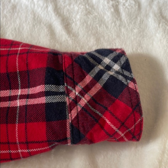 Red Plaid Button Down Shirt - Picture 6 of 7